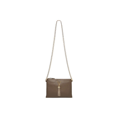 Valentino Bags Borsa Donna Marrone - Borsa a Tracolla con Cerniera e Cinturino 26.5x18.5x1cm