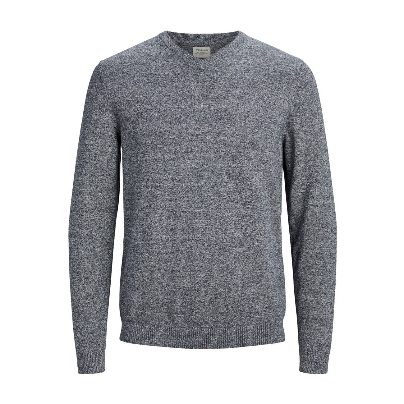 Jack & Jones Maglia Uomo Grigio Scollo a V Manica Lunga Cotone 100% Autunno Inverno 12137194