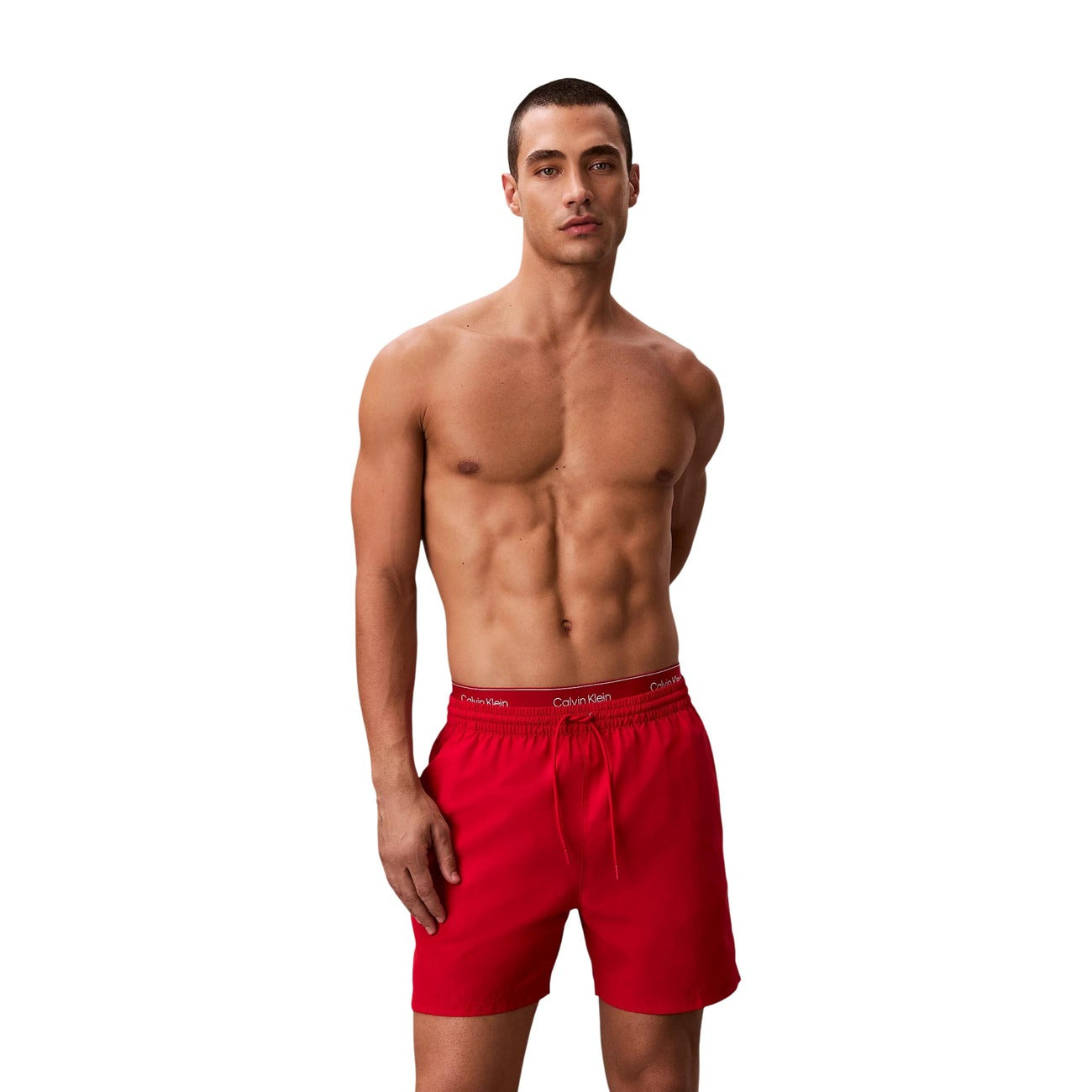 Calvin Klein Jeans Costume Boxer Con Cordoncino Medio CK Essentials Uomo MEDIUM DRAWSTRING