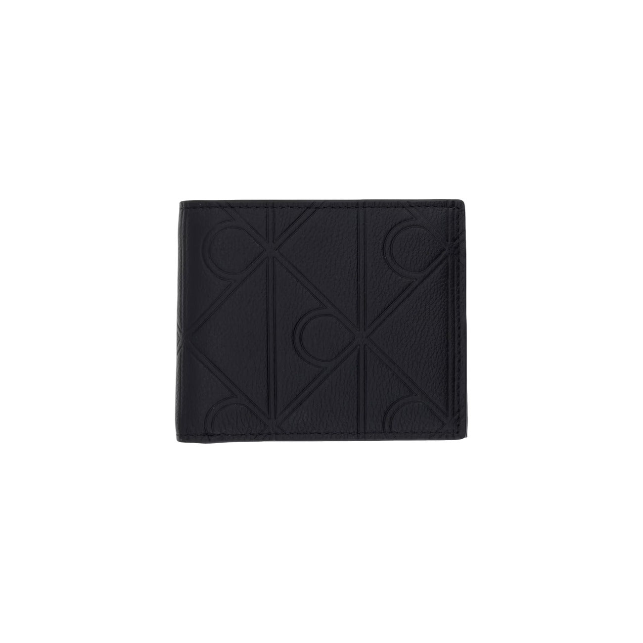 Portafoglio Uomo Calvin Klein XL Embossed; Nero. 100% Vera pelle con loghi incisi, chiusura esterna con zip, scomparti interni per tessere, banconote e tasca portamonete con cerniera. Stile casual-elegante 4 stagioni. Frontale 
