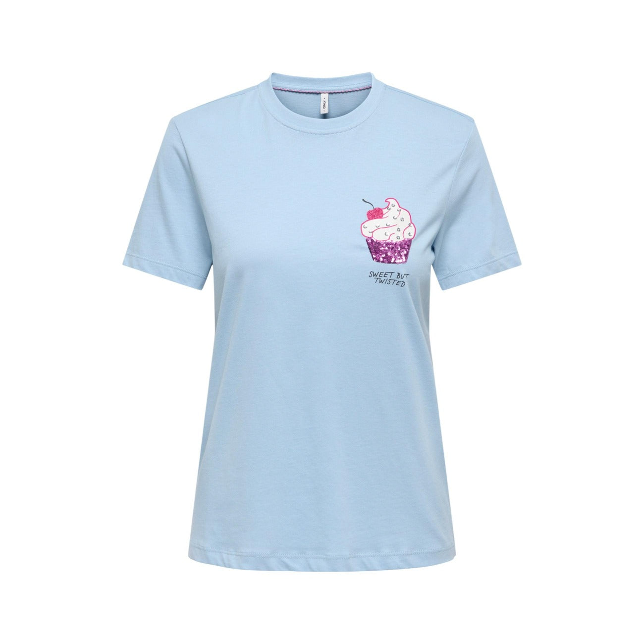 Only T-Shirt ONLKITA LIFE S/S GLAM TOP BOX JRS maniche corte Donna 15368885