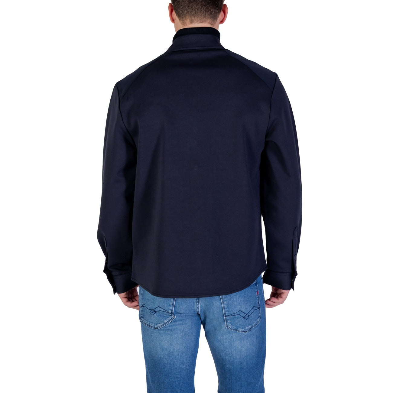 Antony Morato Camicia Uomo Blu Manica Lunga Bottoni 70% Cotone 30% Poliestere Autunno/Inverno MMSL00771-FA150168