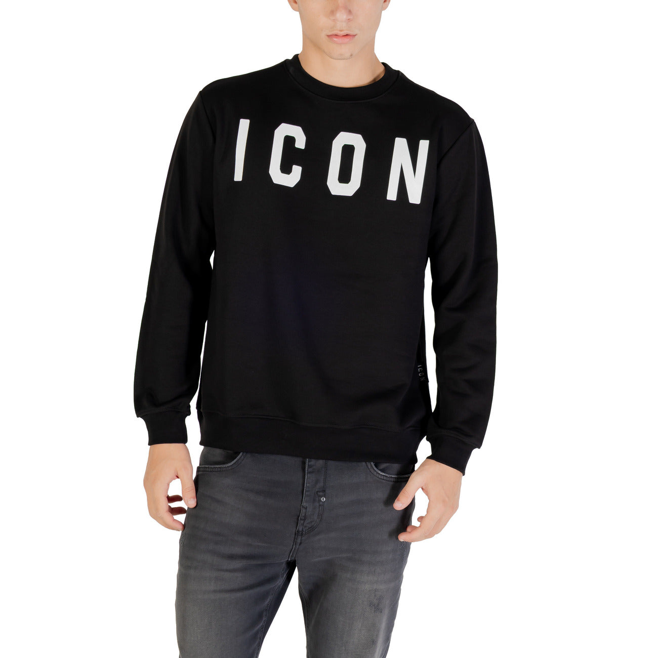 Icon Felpa Uomo Bordeaux con Maniche Lunghe Scollo Tondo in Cotone 65% Poliestere 35% Autunno/Inverno ICUF2W6F001