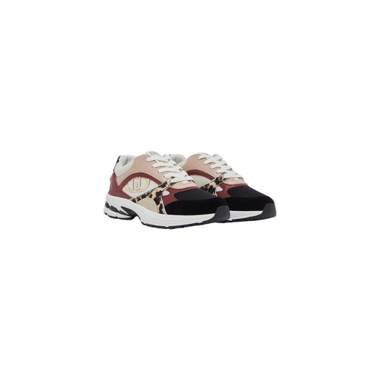 Sneakers Liu Jo Trixie 01 beige donna BF6063PX935. Scarpe sportive da donna beige in pelle e tessuto con inserti motivi animalier, logo laterale ricamato, suola ammortizzata 3 cm e rivestimento interno traspirante, scarpe casual sporty-chic 4 stagioni.