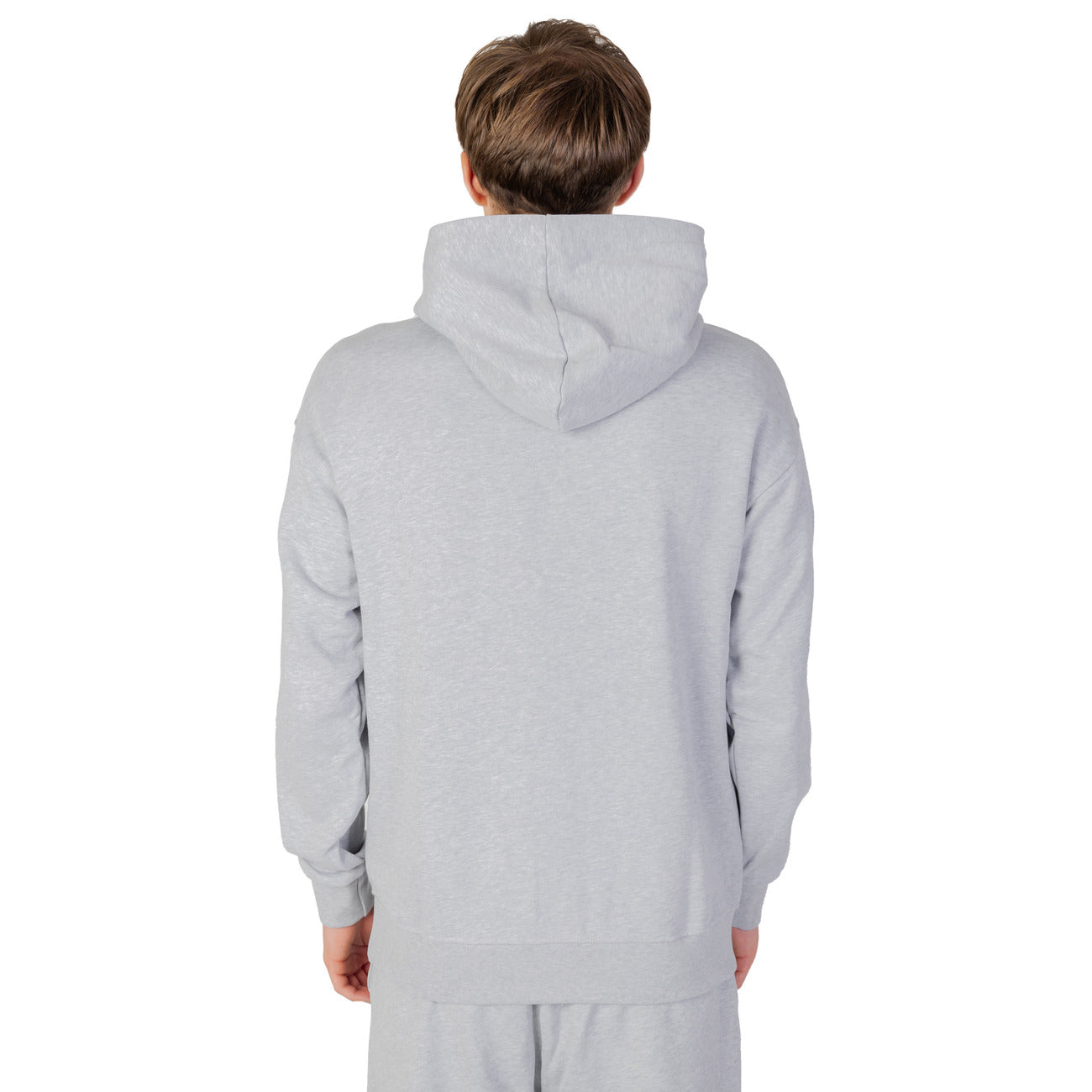 Underclub Felpa Cappuccio Uomo Grigia Maniche Lunghe Cotone 100% 23IUC80040