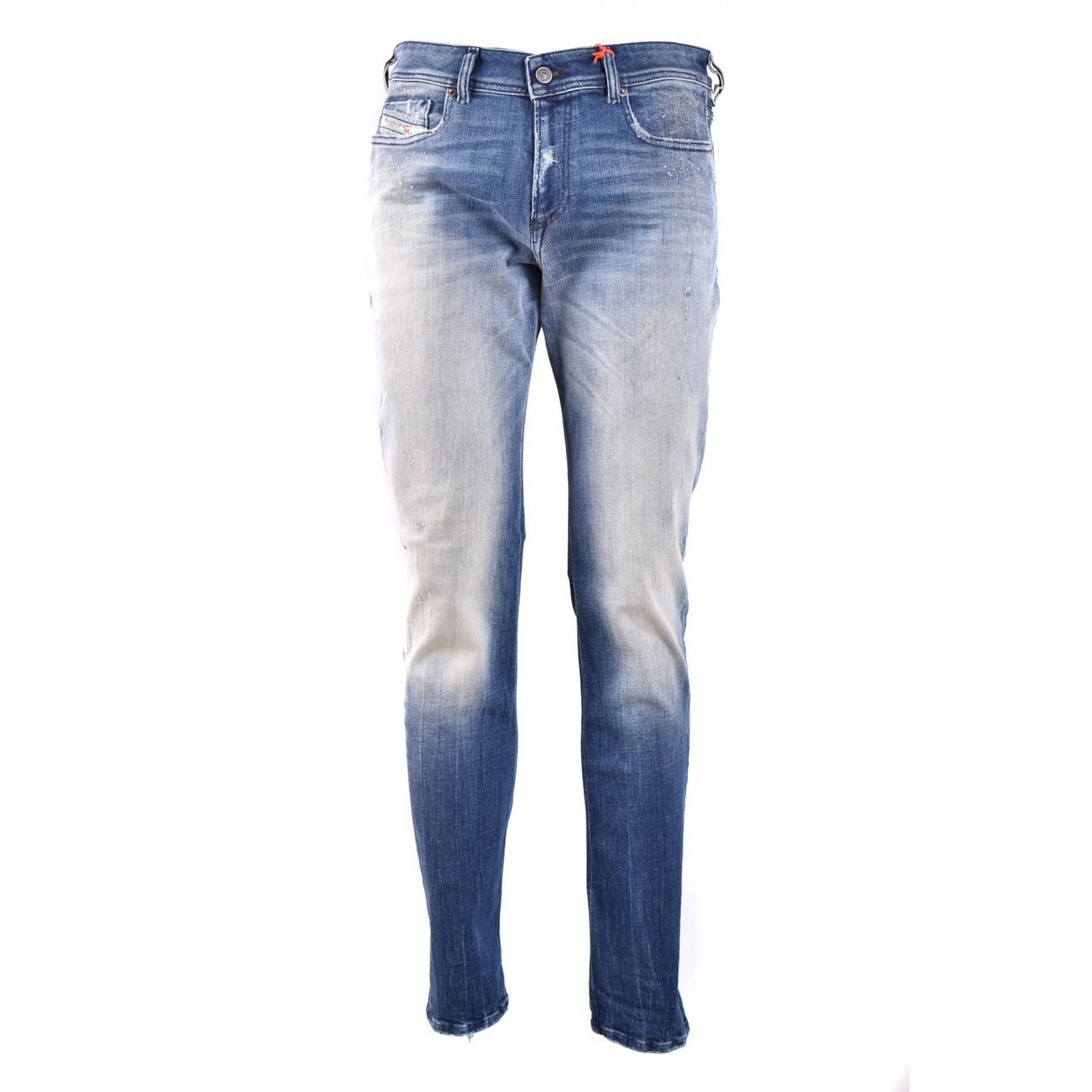 Diesel Jeans Uomo Blu Effetto Consumato in Cotone 100% con Zip e Bottone Tasche Anteriori e Posteriori Autunno/Inverno V_29504