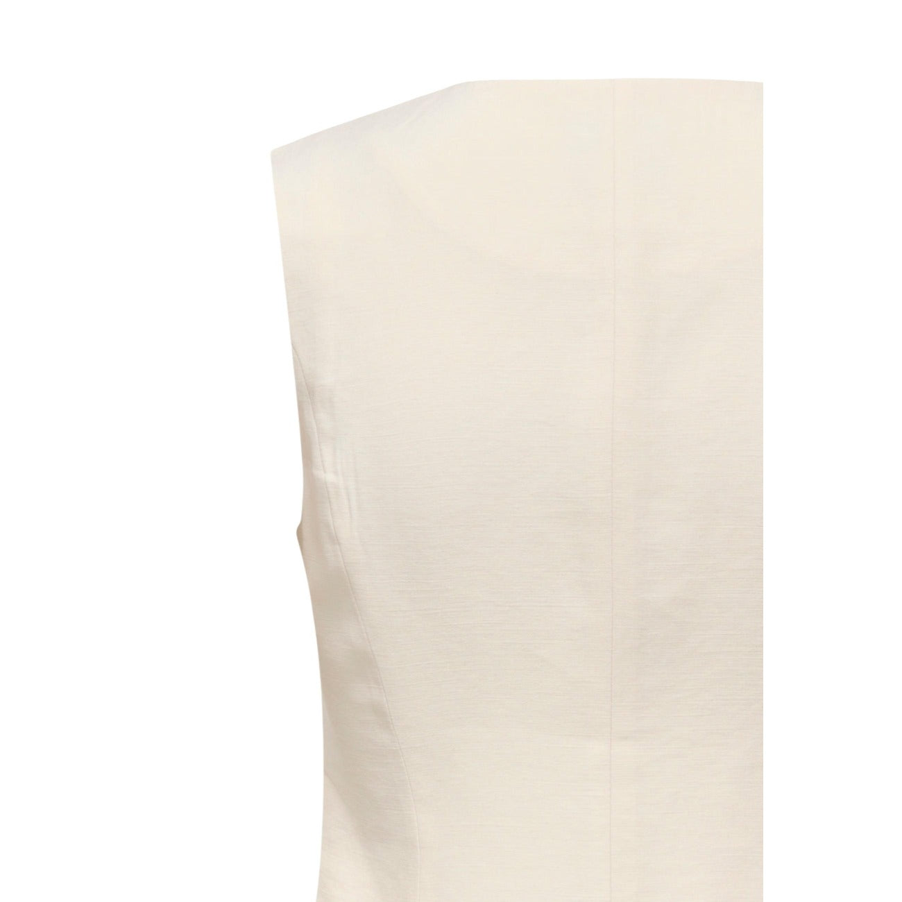 Gilet Only Onltila Life; 88% viscosa, 12% poliestere. Chiusura 3 bottoni, senza colletto, taglio sartoriale fluido. Capo versatile per ufficio e tempo libero, leggero e traspirante. Colore panna 