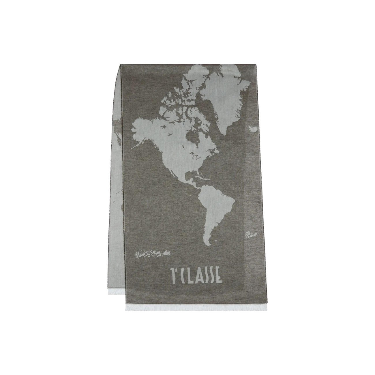 Alviero Martini Prima Classe Sciarpa Donna Grigia con Stampa - Sciarpa Modal Viscosa 180x54cm