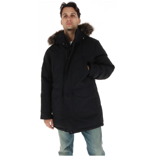 Parka uomo Superdry Everest – Giubbotto lungo invernale con cappuccio e pelliccia M5011929A.