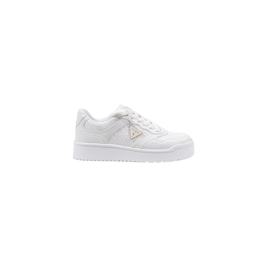 Sneakers Guess donna bianche con lacci 100% poliuretano - vista laterale destra
