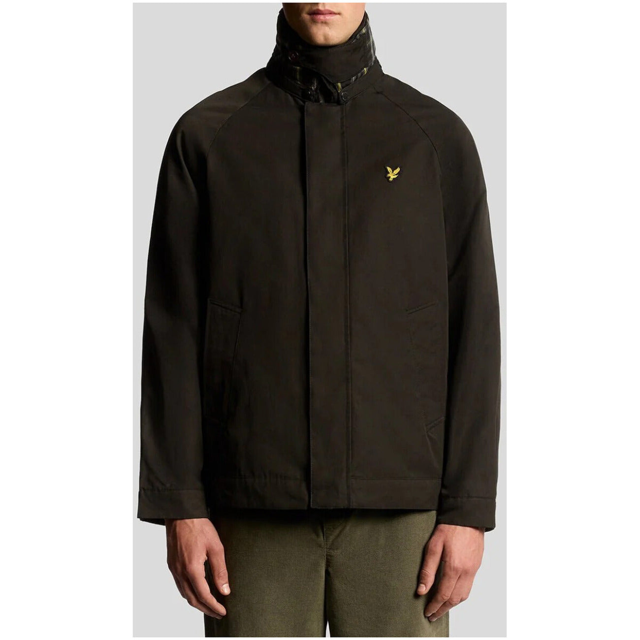 Lyle & Scott Giacca Uomo Nera con Zip e Bottoni JK2308V