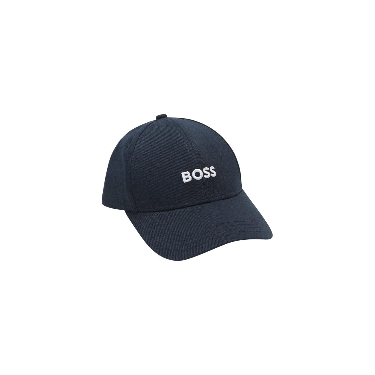 Cappello Boss uomo blu con visiera 100% cotone - vista frontale
