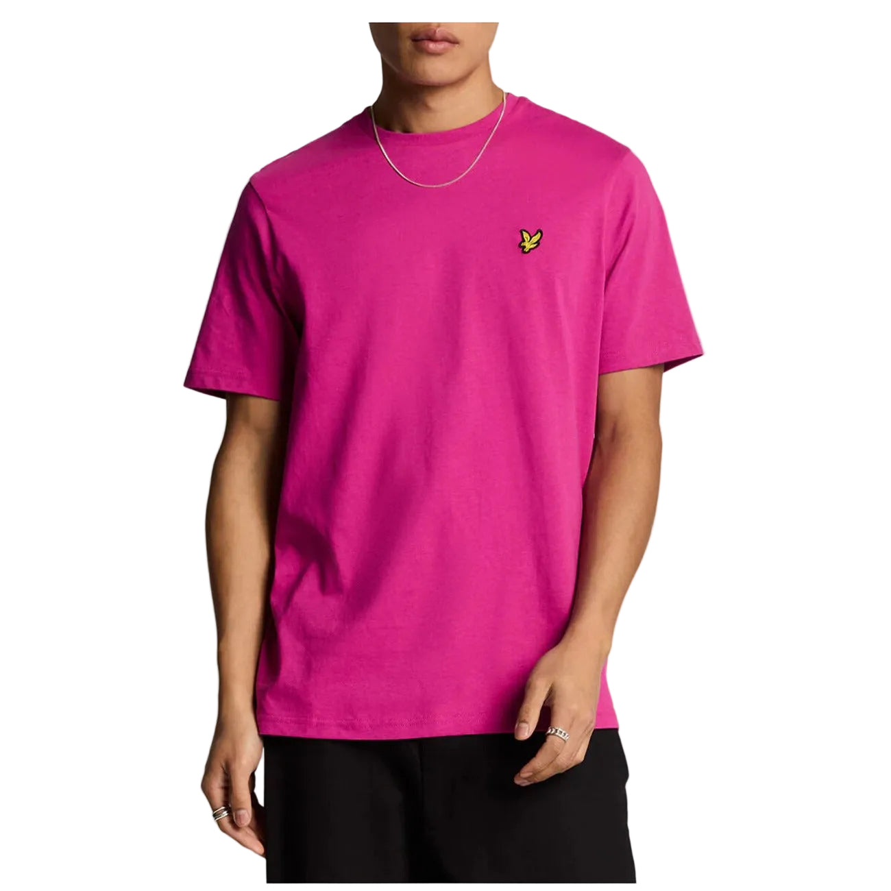 Lyle & Scott T-Shirt Uomo Marrone Manica Corta Scollo Tondo 100% Cotone Autunno/Inverno TS400VOG