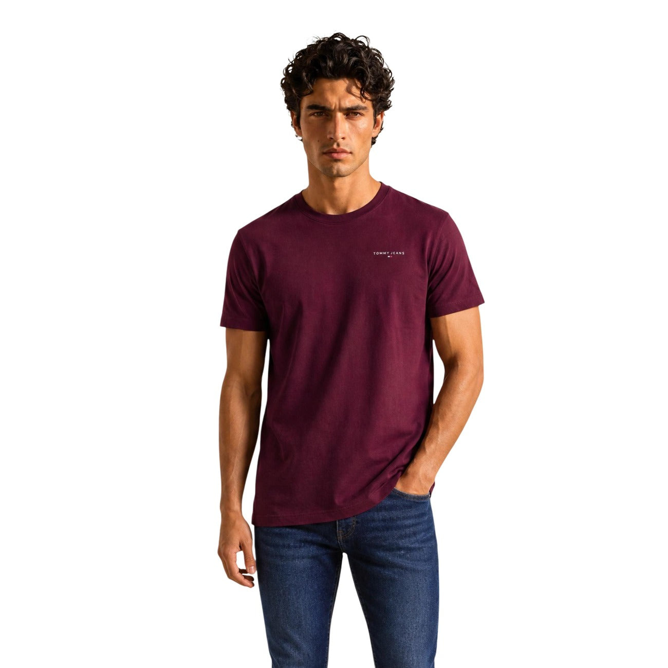 Tommy Hilfiger Jeans T-Shirt TJM SLIM LINEAR CHES maniche corte Uomo TJM SLIM LINEAR CHES