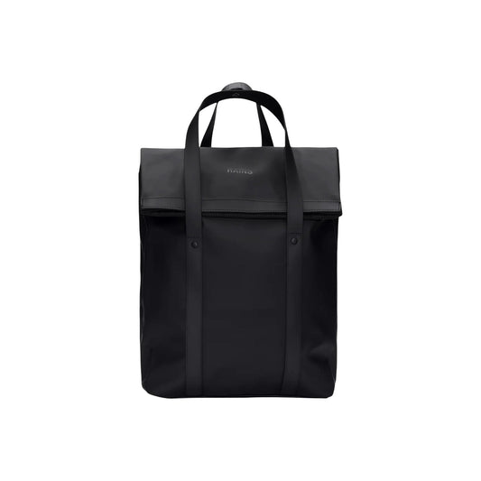 Zaino borsa Rains 2 Way Tote Backpack nero impermeabile 12940. Zaino porta PC da 16 pollici convertibile in borsa tote da lavoro e viaggio, impermeabile e resistente all'acqua con spallacci e manici, zainetto per laptop e pendolari Rains.