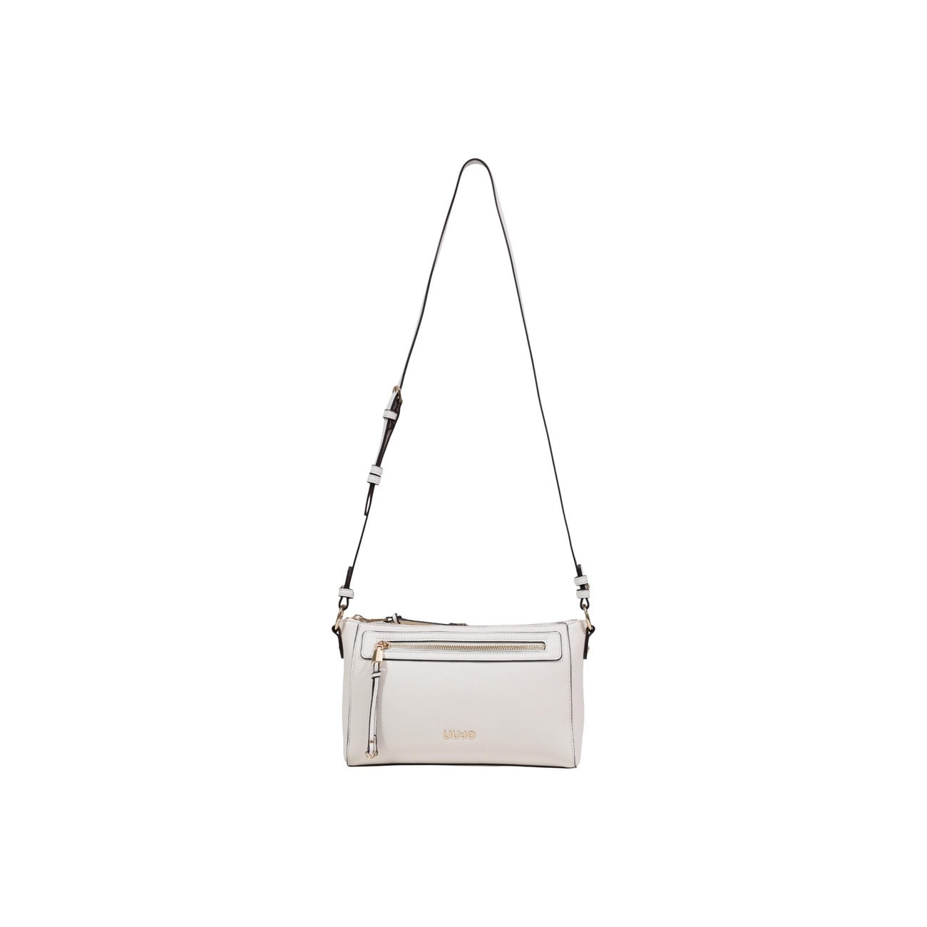 Borsa Liu Jo S CROSSBODY donna panna con cerniera tracolla tasche interne anteriori 100% poliuretano - vista frontale con tracolla