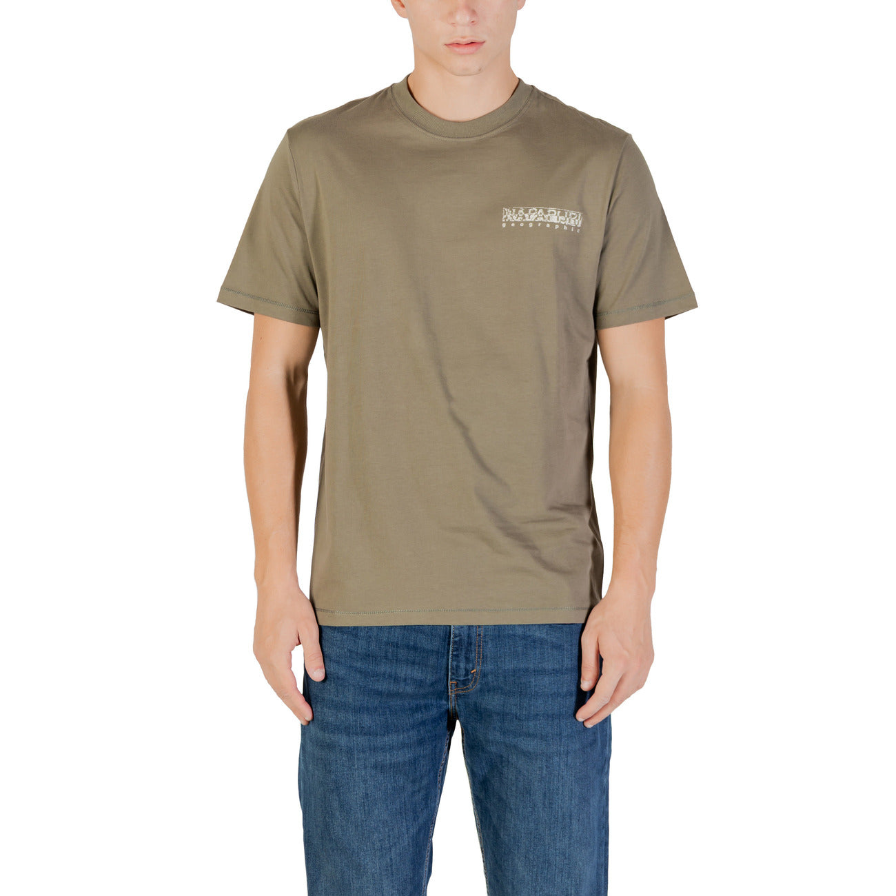 Napapijri T-Shirt Uomo Nera Stampa Manica Corta Scollo Tondo 100% Cotone NP0A893U