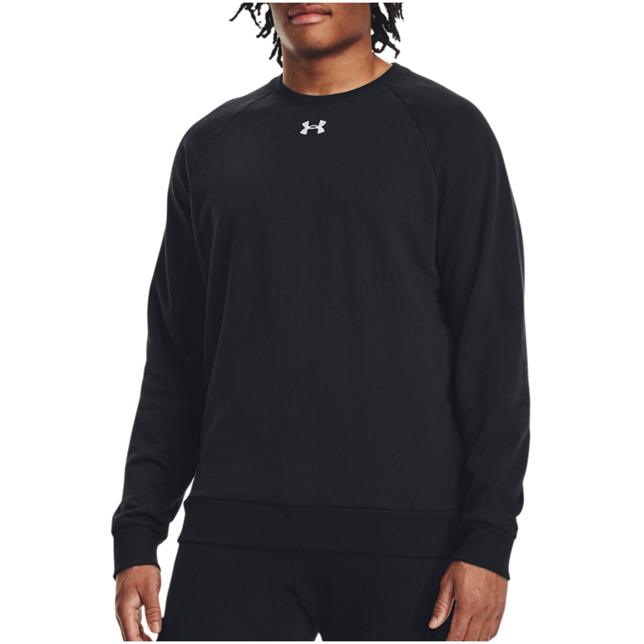 Under Armour Felpa Uomo Verde Maniche Lunghe Scollo Tondo Cotone 80% Poliestere 20% 1379755