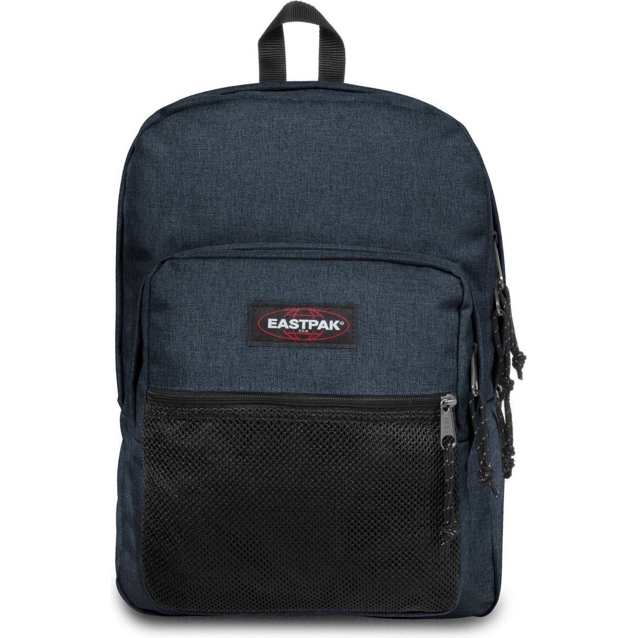 Zaino Eastpak Pinnacle Blu; Dimensioni 42x 32x25.5 cm. Doppio scomparto capiente in 100% poliammide. Tasca con organizer, tasca esterna in mesh, schienale e spallacci imbottiti antiscivolo.