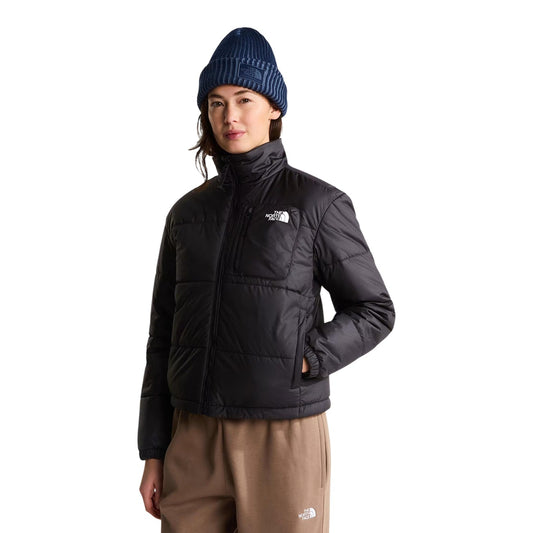 Giubbotto nero antivento donna The North Face Nuketo NF0A8J44. Giacca leggera imbottita in 100% poliestere riciclato con finitura idrorepellente DWR, cerniera frontale e vestibilità rilassata.