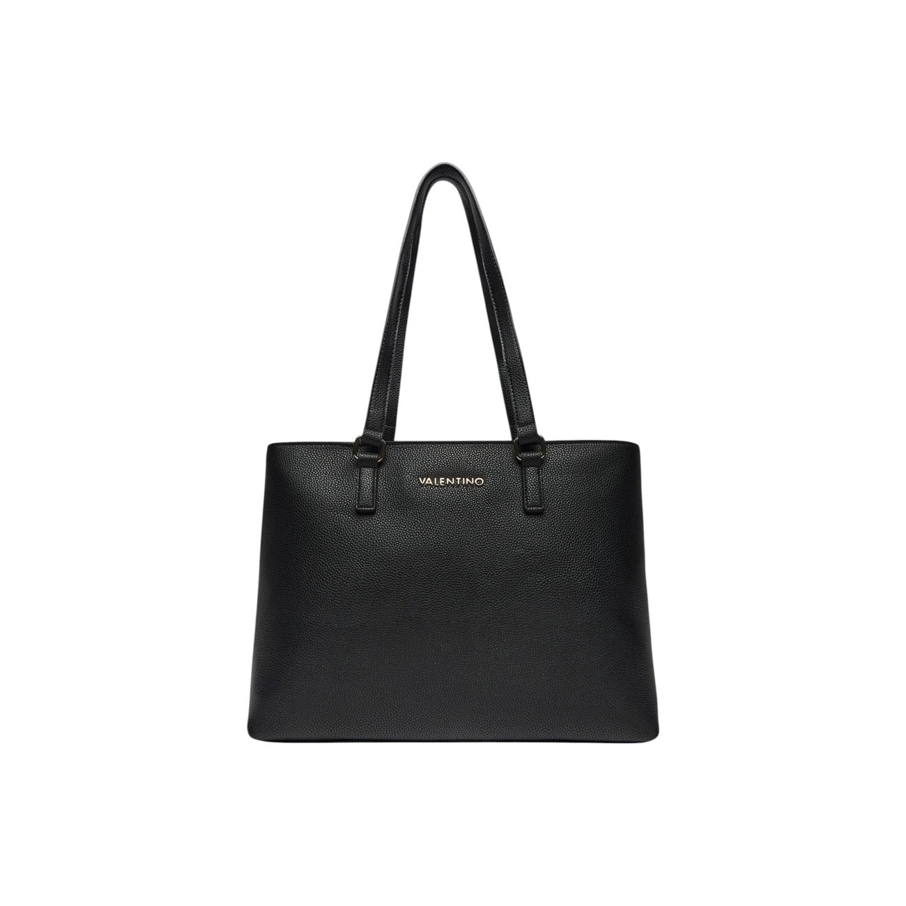 Valentino Bags Borsa Donna Nera a Mano con Tasca Interna - Borsa Poliuretano 36.5x27x13cm
