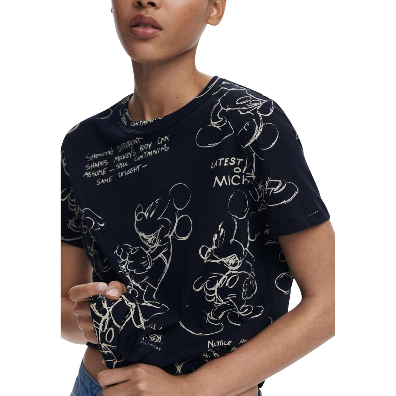 Desigual Mickey Mouse T-Shirt Donna