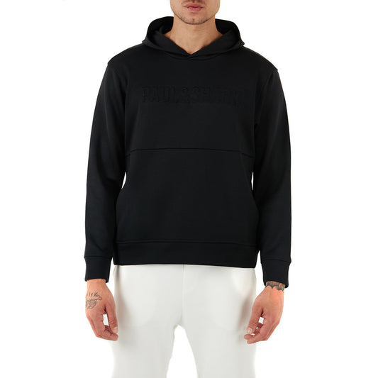 Paul&shark Felpa Uomo Nera con Cappuccio Maniche Lunghe in Cotone 100% Autunno/Inverno B_44604