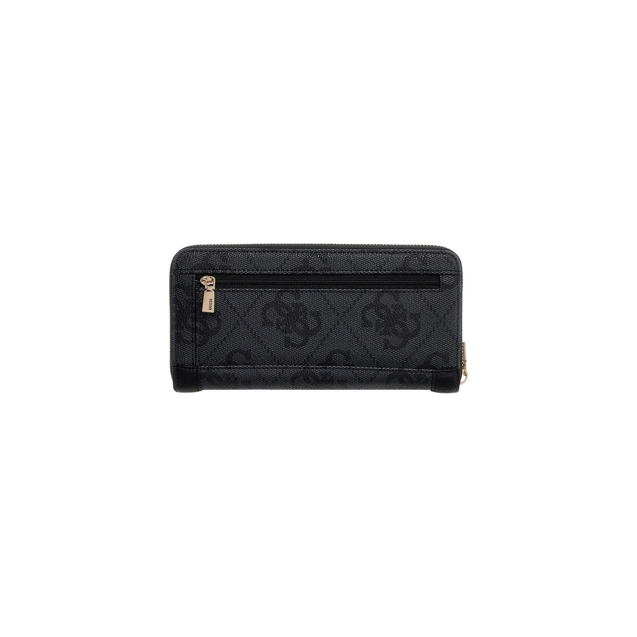 Portafoglio Guess donna nero con cerniera - vista frontale dettaglio
