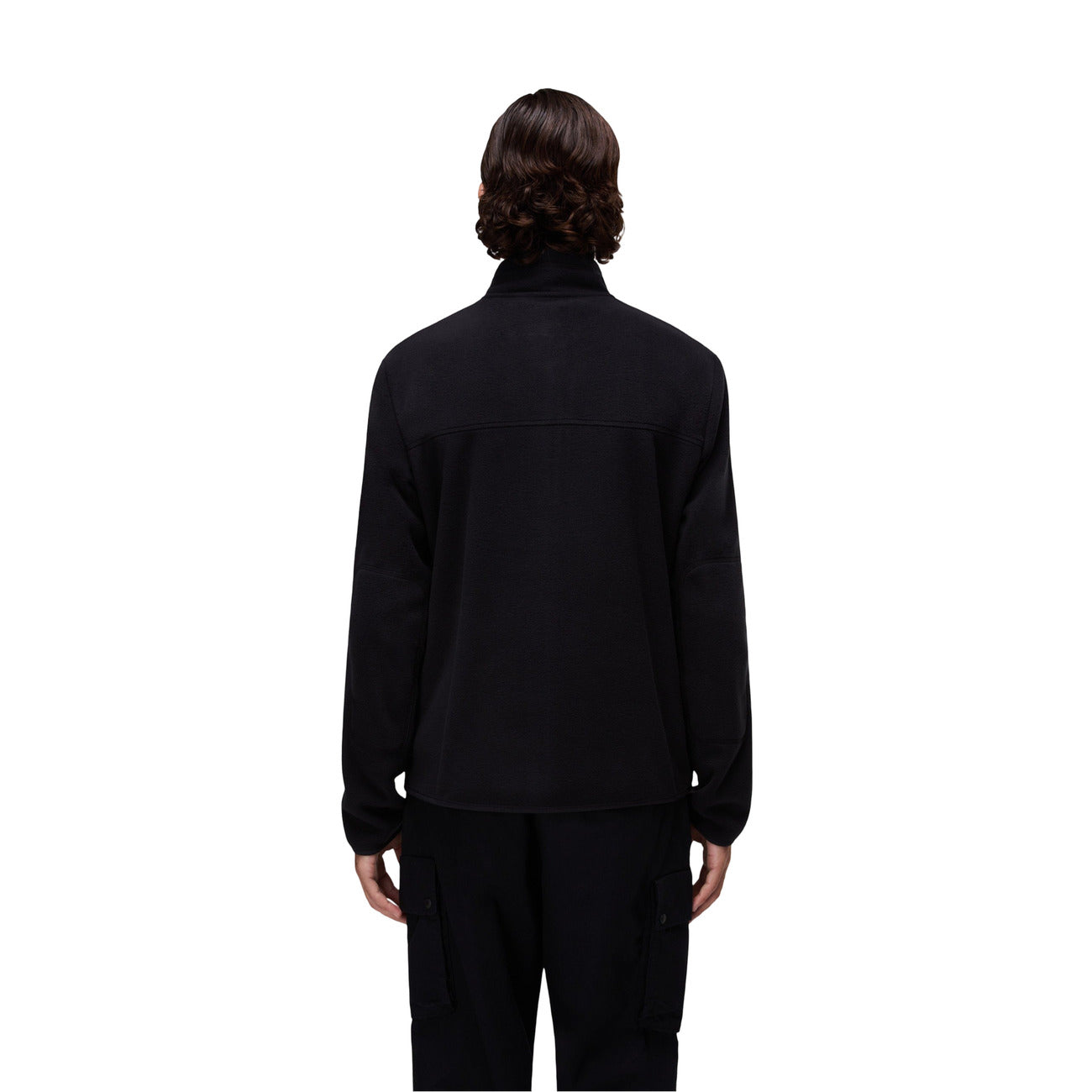 Napapijri Giacca Pile Uomo Nero Cerniera Manica Lunga Scollo Alto Tasche Poliestere 100% Autunno Inverno NP0A88V19