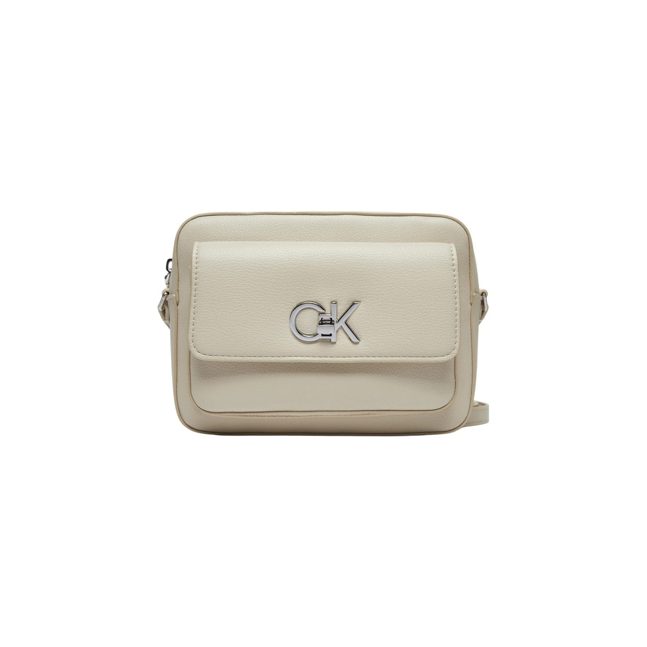 Calvin Klein Women's Gray Zip-Up Bag - Internal and External Pockets