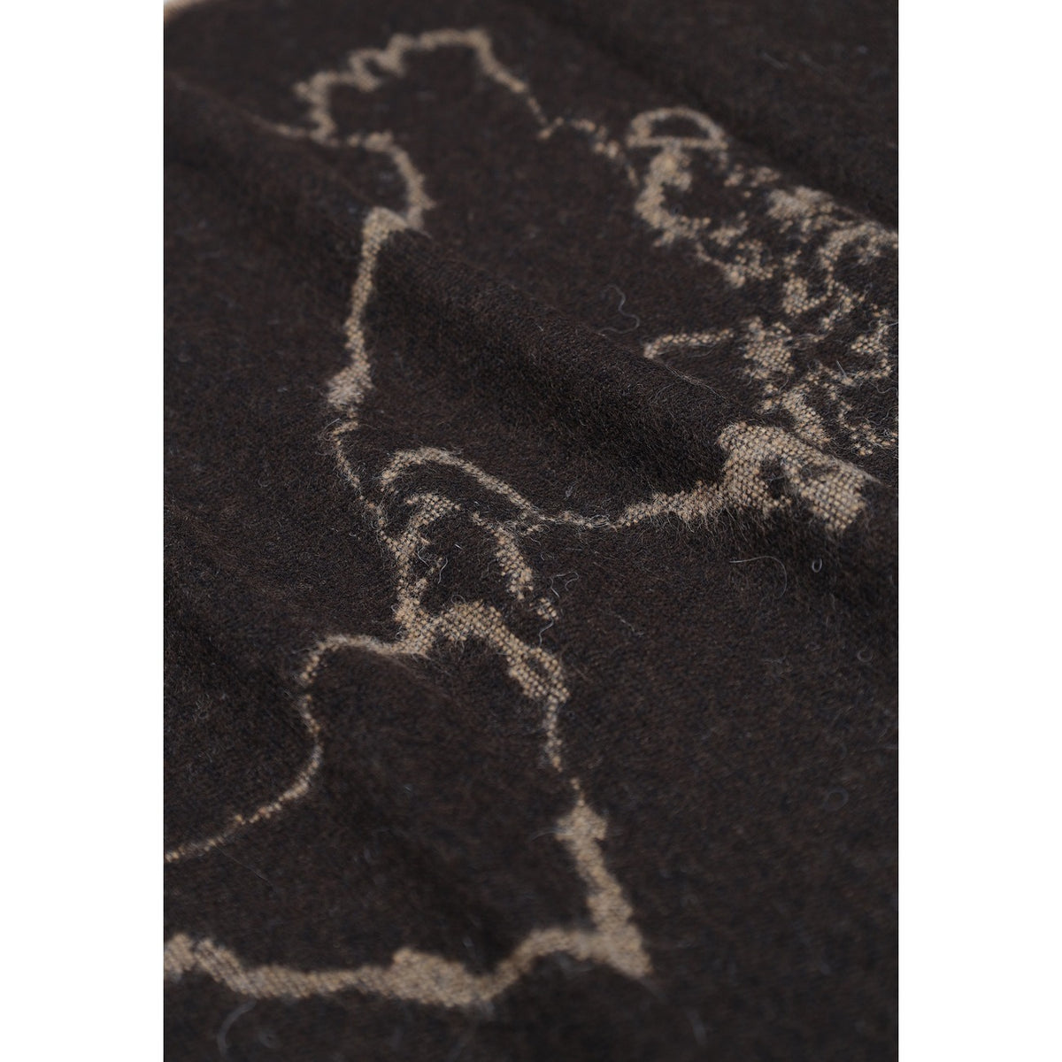 Sciarpa marrone donna Alviero Martini Prima Classe – Sciarpa lana e cotone con frange Geo Filetto 26IK1S60618030027.