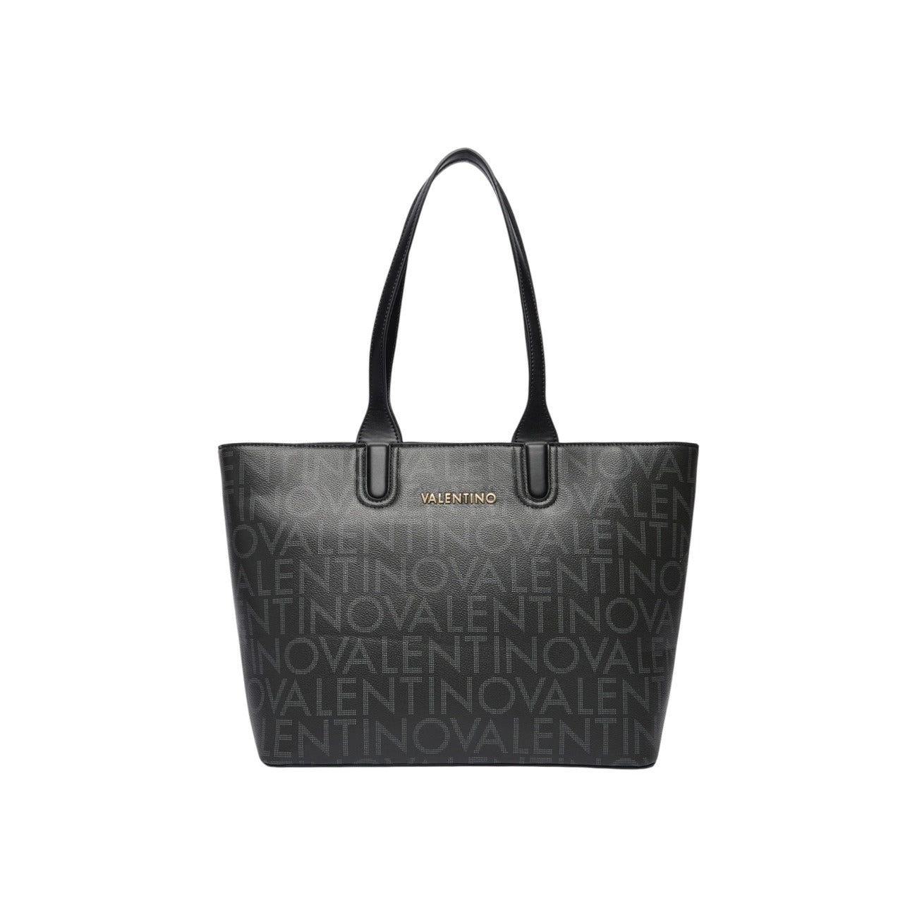 Valentino Bags Borsa Donna Marrone a Mano con Stampa - Borsa Poliuretano Tasca Interna 34x28x12.5cm