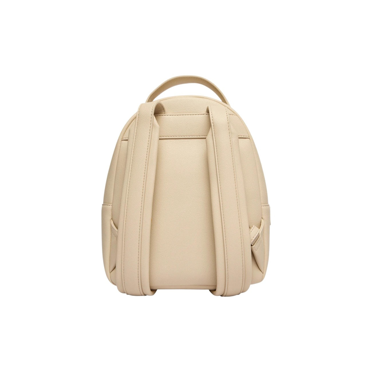 Zaino Love Moschino HEART TURNLOCK donna beige con cerniera tasche 100% poliuretano - vista posteriore 