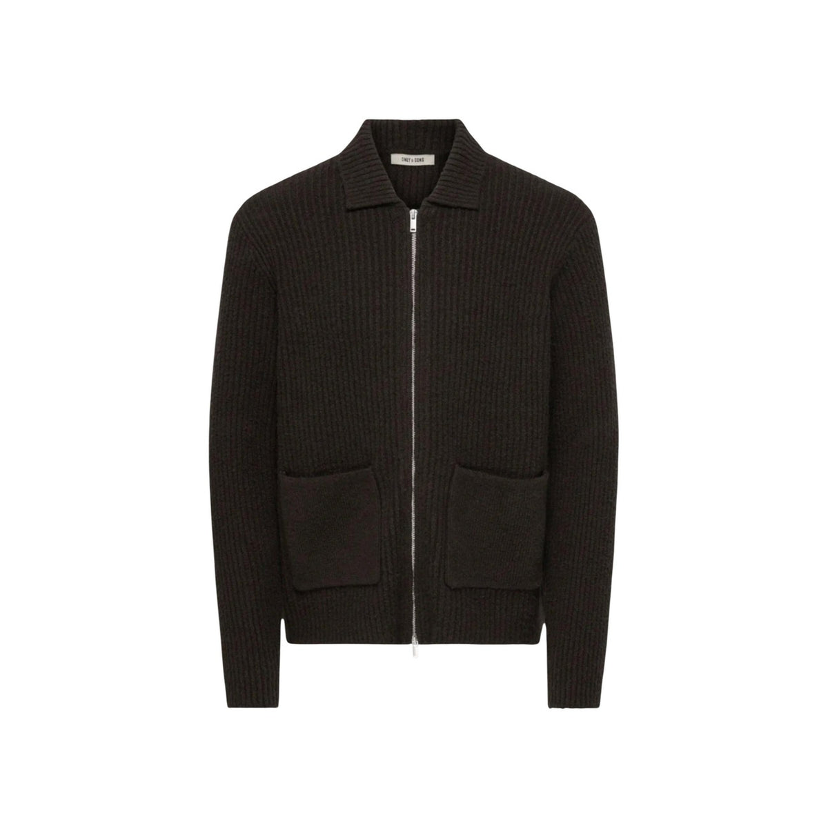 Cardigan uomo Only & Sons con zip – Maglione relaxed fit in cotone e lana 22039392.