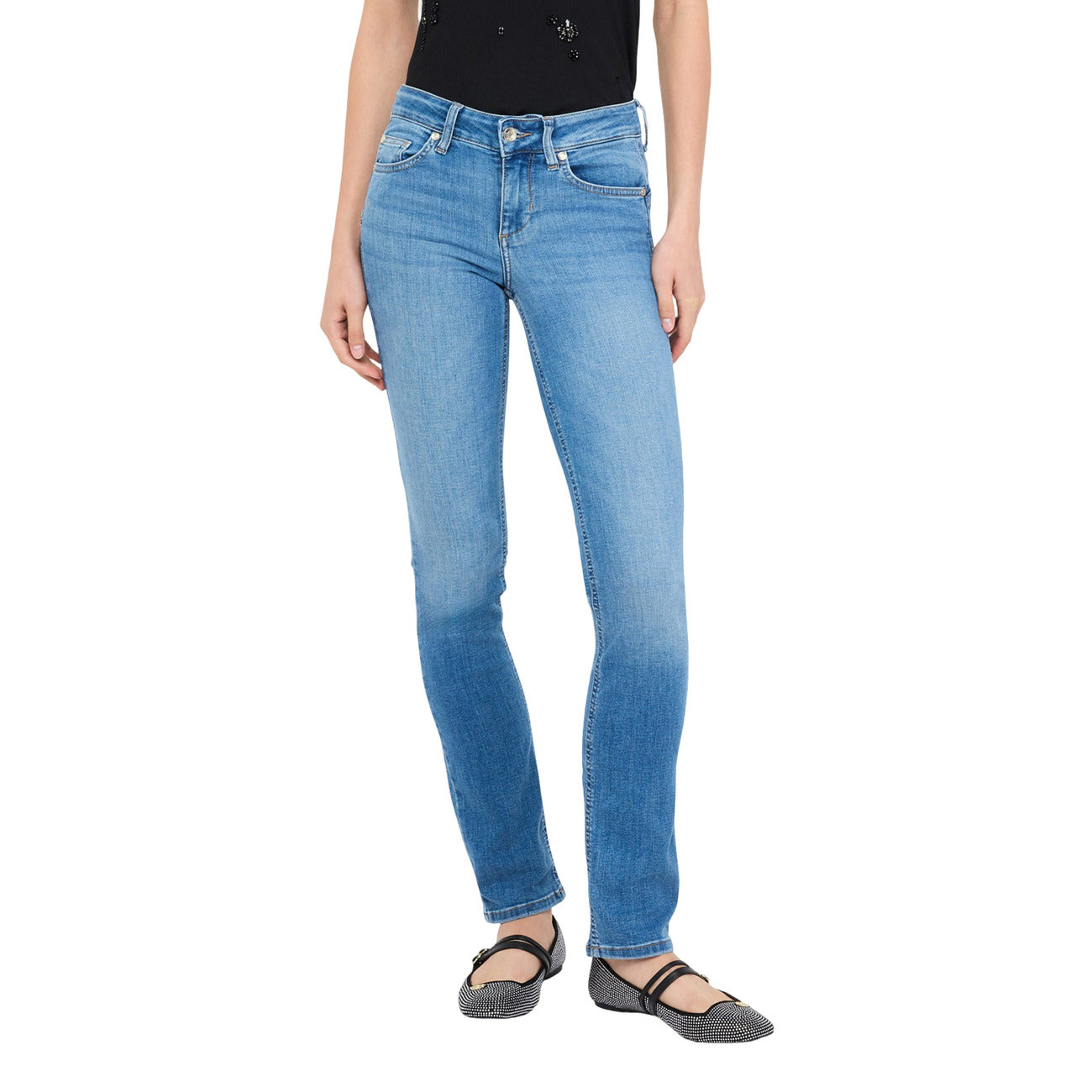 Liu Jo Jeans Donna Blu Zip Bottone Tasche Anteriori Posteriori Cotone 86% Poliestere 12% Elastan 2% Autunno Inverno UXX028 D4186