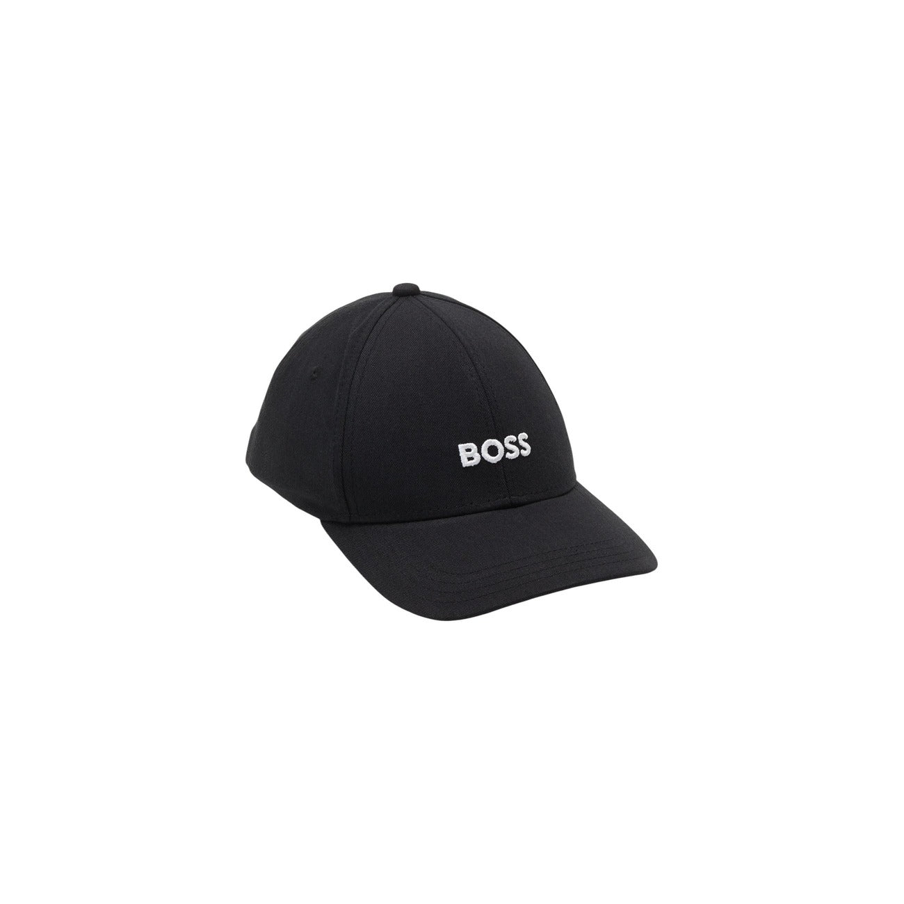 Cappello Boss uomo nero con visiera 100% cotone - vista frontale

