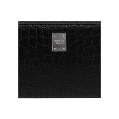 Replay Portafoglio Donna Nero con Cerniera Tasche Interne Scomparti Interni - Portafoglio Poliestere 21x10x2cm