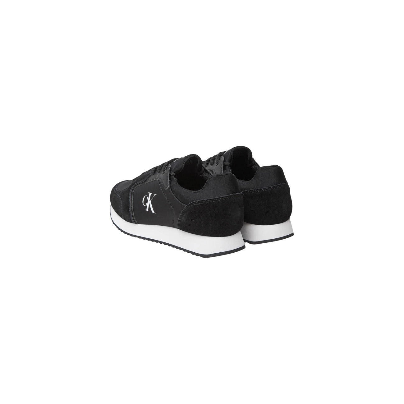 Calvin Klein Jeans Sneakers Uomo Nero Lacci Nylon 100% Sportive Basse Autunno Inverno YM0YM01326
