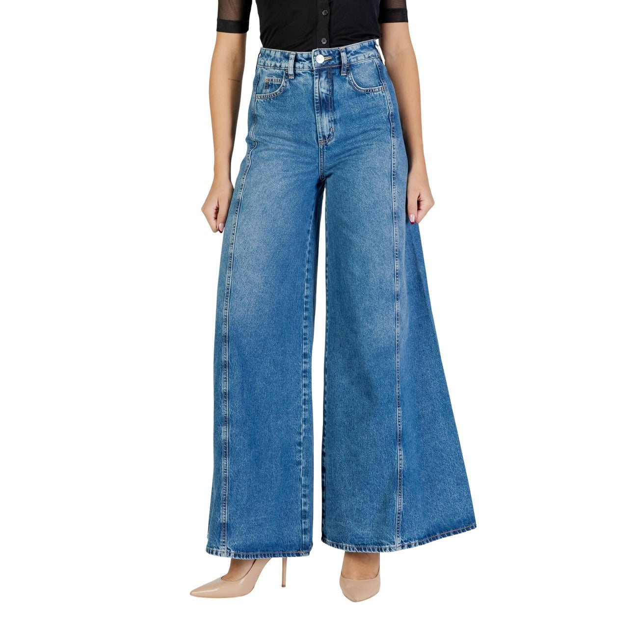 Colcci Jeans Donna Blu Zip Bottone Tasche Anteriori Posteriori Cotone 100% Autunno Inverno 002.11.00405