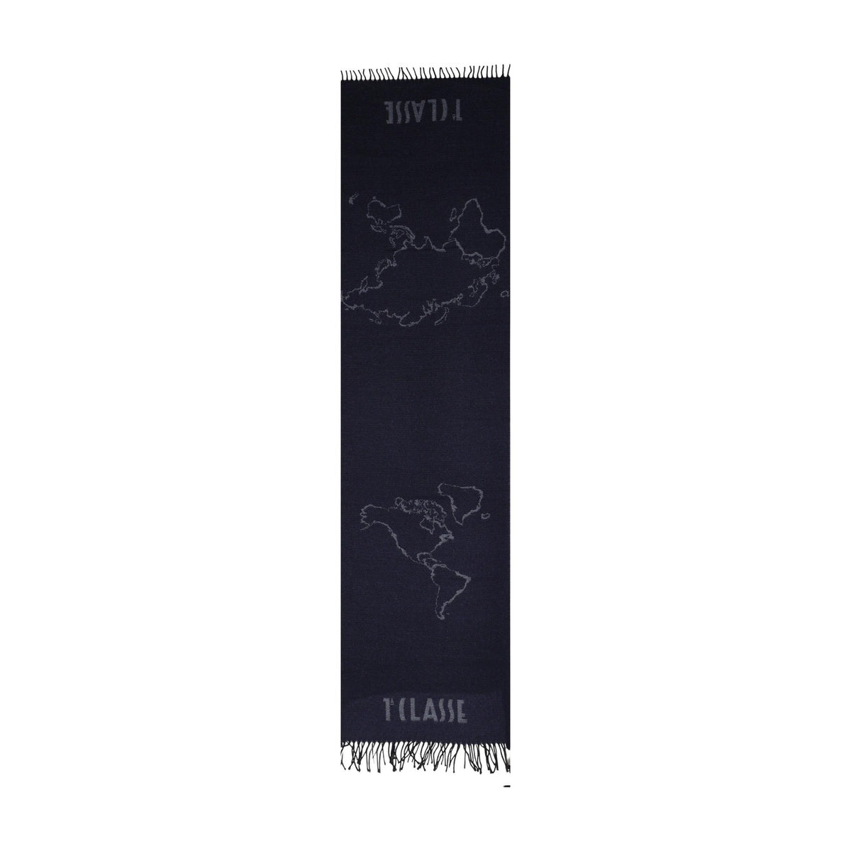Sciarpa caviale donna Alviero Martini Prima Classe – Sciarpa lana e cotone con frange Geo Filetto 26IK1S60618030027.