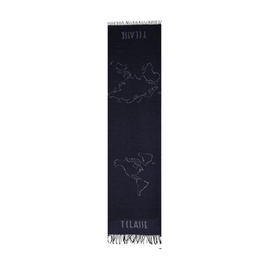 Sciarpa caviale donna Alviero Martini Prima Classe – Sciarpa lana e cotone con frange Geo Filetto 26IK1S60618030027.