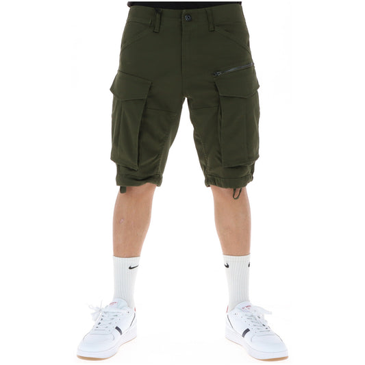 G-STAR Tapered Cargo Verde Scuro; vita bassa, multitasche, chiusura lampo. Lo stile utility-urban definitivo in puro cotone. Vista frontale 