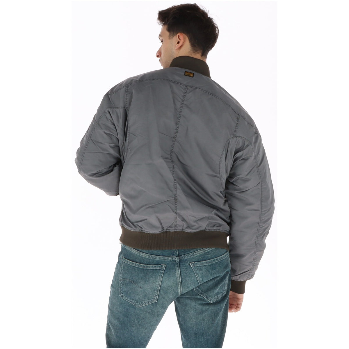Bomber grigio uomo G-Star – Giubbotto leggero imbottito GA-1 D28332-D192.