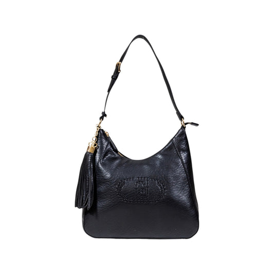 Liu Jo Borsa Donna Nera in Ecopelle 100% a Mano con Tracolla Cerniera Tasche Interne 22x30x12 cm AF5119 E0161