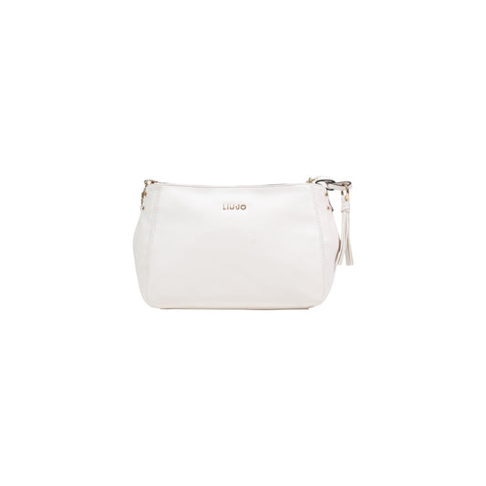 Borsa Liu Jo a mano donna bianco con tracolla cerniera tasca interna 100% poliuretano - vista frontale
