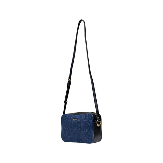 Liu Jo Borsa Donna Blu Tracolla Cerniera Tasca Interna Cotone 70% Poliestere 30% 23x16x8 cm AF5159 D0001