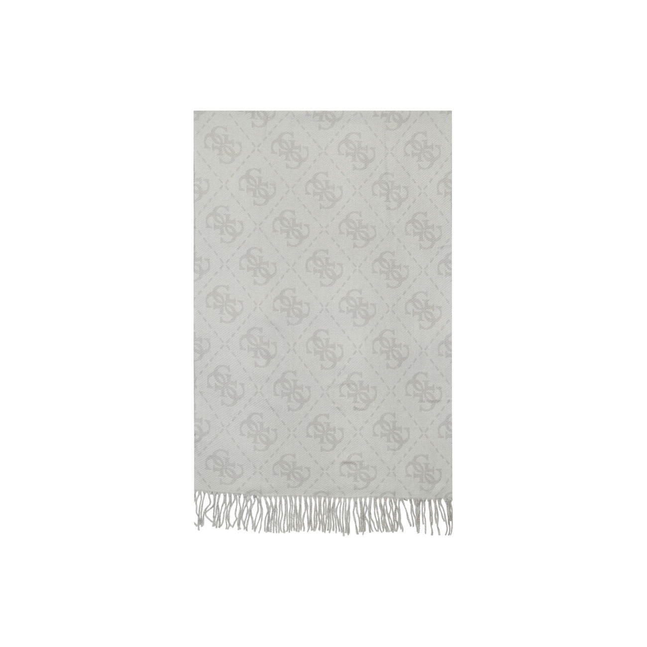 Guess Sciarpa Donna Grigia con Stampa - Sciarpa Viscosa Poliammide 100x94cm Autunno Inverno