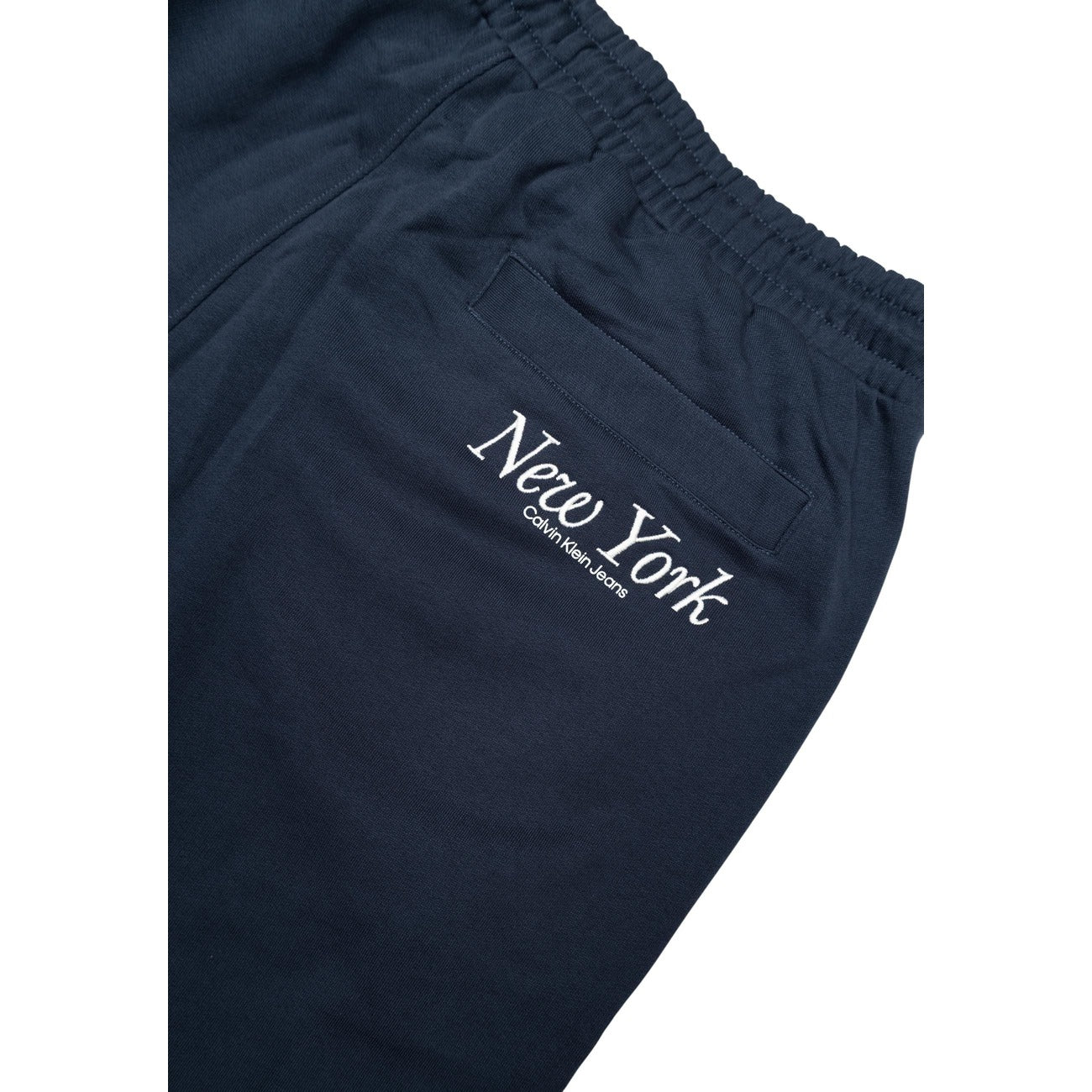 Pantaloni sportivi Uomo Calvin Klein Jeans Blu Cotone Organico - Stile Sostenibile