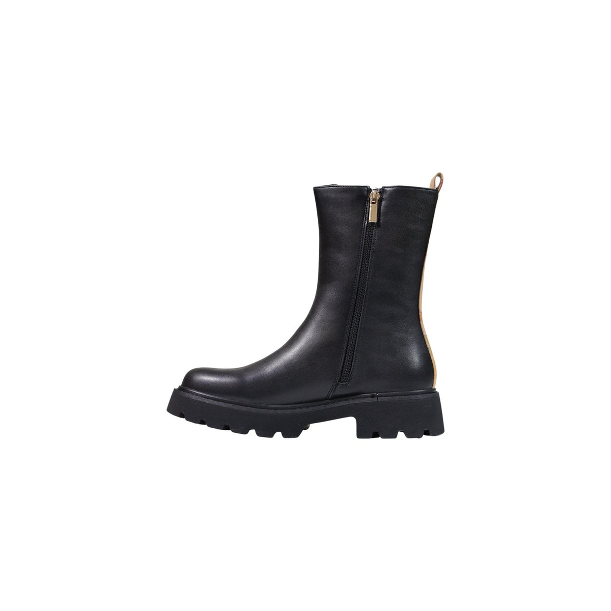 Stivaletti Beatles neri donna Alviero Martini Prima Classe – Stivali alti con logo oro e Geo Classic 26IZ11557300B0001.