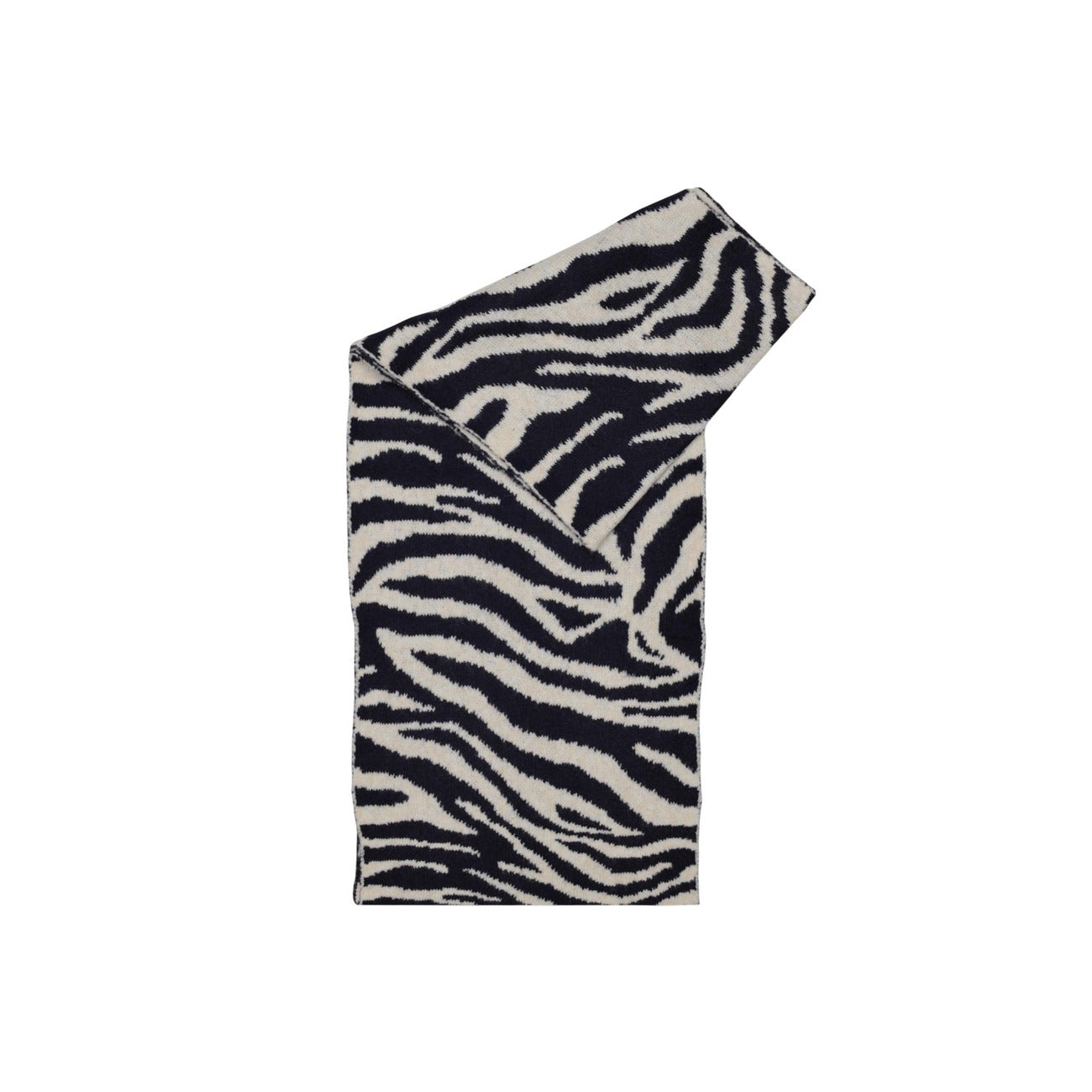 Pieces Sciarpa Donna Nero con Stampa - Sciarpa Poliestere Acrilico Elastan